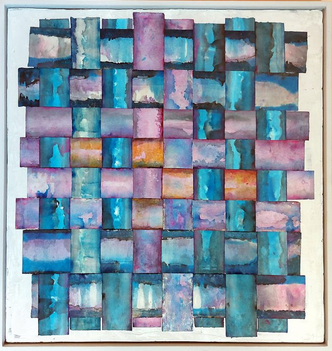 Alba cm 63×67 Collage su tavola