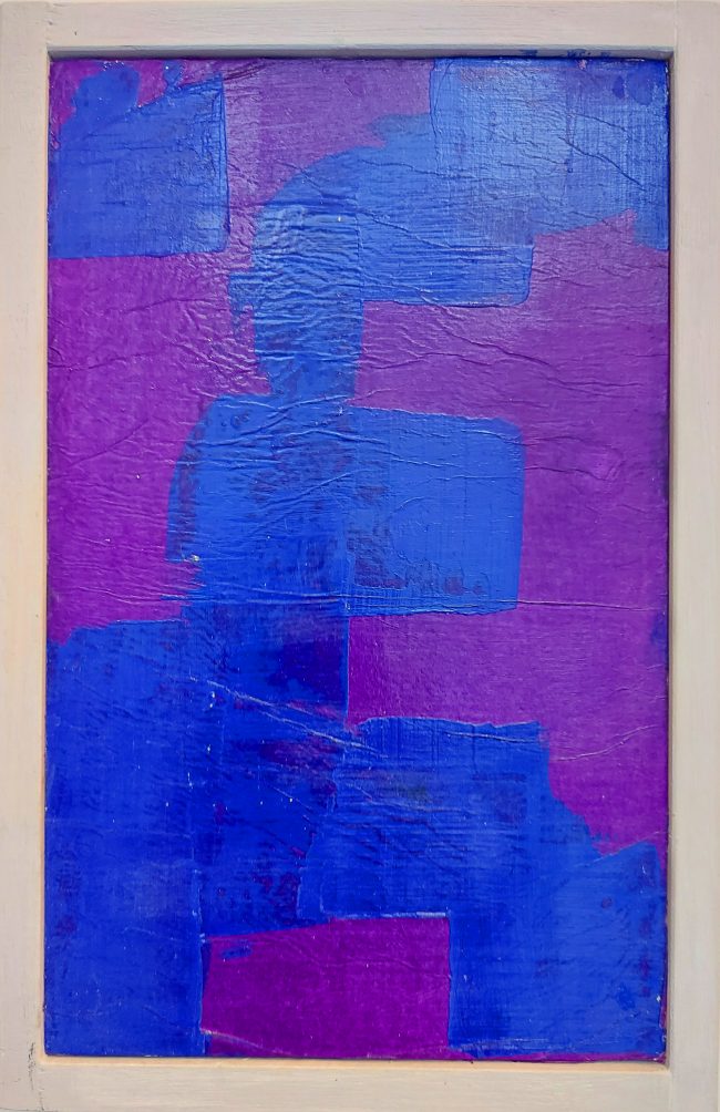 Compo violablu Collage su tavola 22×34