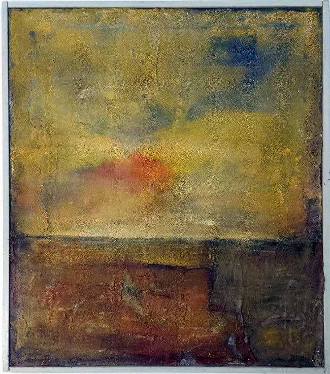 Frontiera di luce cm.90×79 Tm. su tavola