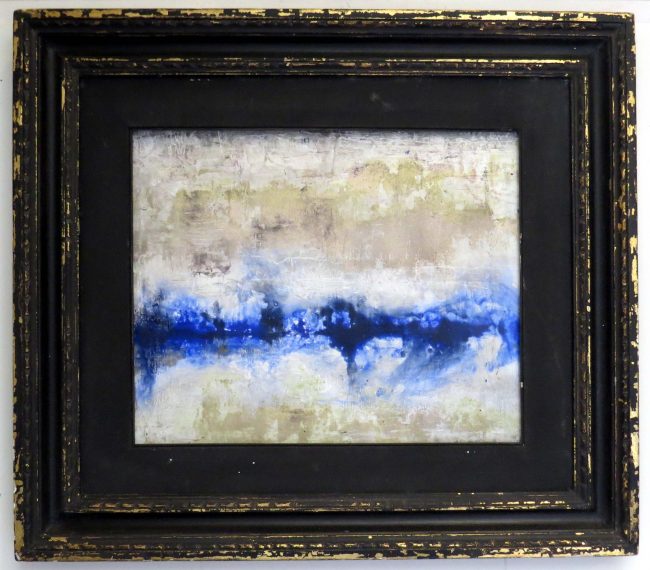 Luce nel blu 28 tm. su tavola cm 76×66