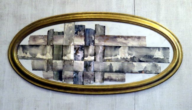 Traccia Ovale Cm 130×62 Carta Su Tavola